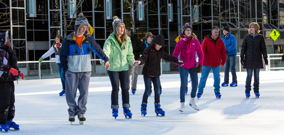 Annual Family Ice Skating Event at PPG